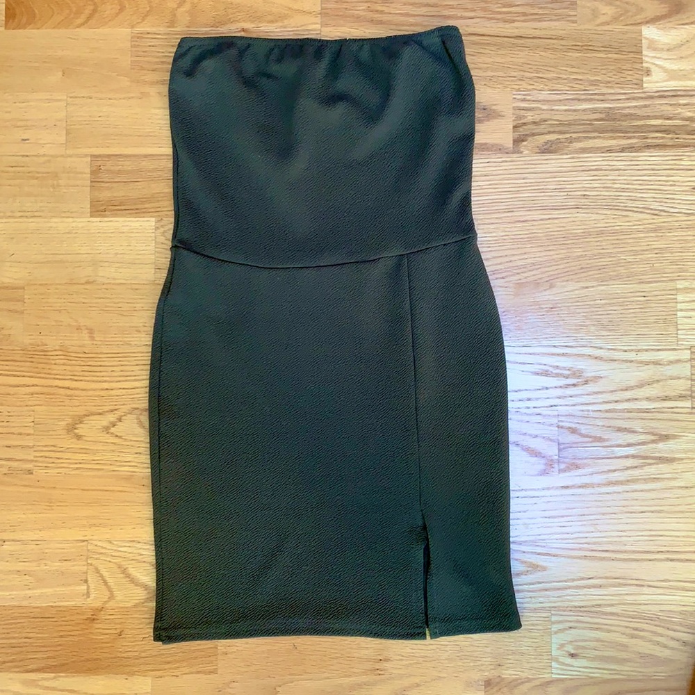 PLT dark green mini dress size 2